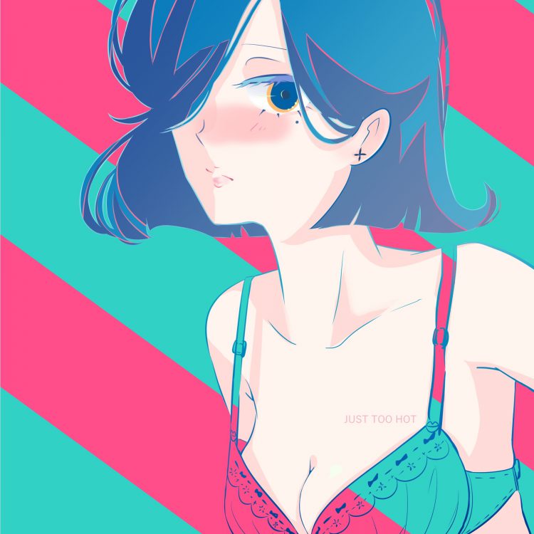 『just too hot』 digital illustration 2019